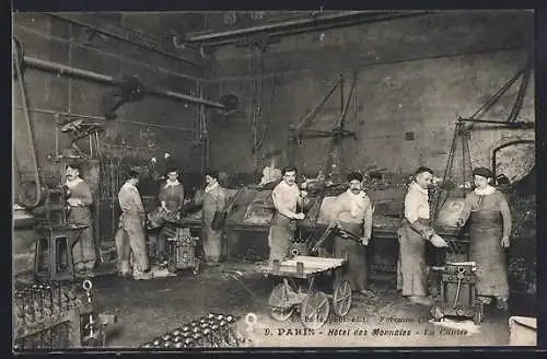 AK Parisa, Hotel des Monnaies, La Coulée, Gelddruckerei
