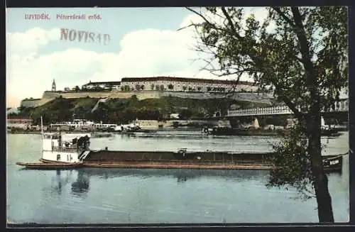 AK Ujvidék, Péterváradi eröd, Schiffe vor der Festung Peterwardein