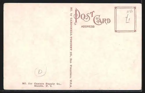 AK Manila, Nipa House mit Familie