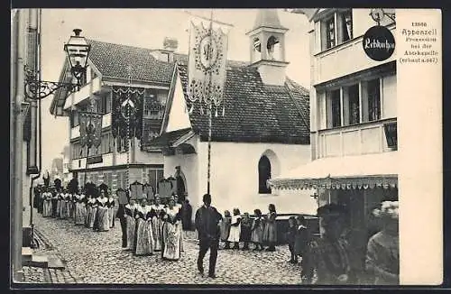 AK Appenzell, Prozession dei der Abtskapelle
