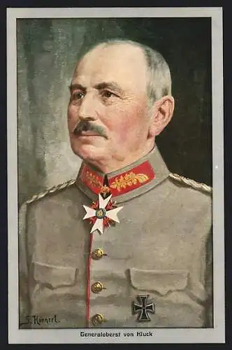 AK Generaloberst von Kluck mit Uniform und Orden