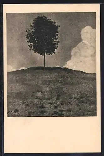 Künstler-AK Ferdinand Hodler: Der Kastanienbaum