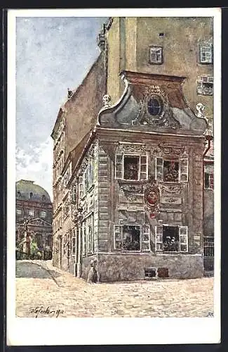 Künstler-AK E.F. Hofecker: wien, Schottenbastei