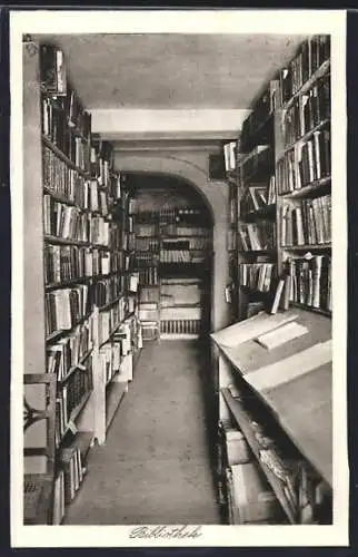 AK Weimar, Bibliothek des Goethe-Nationalmuseums