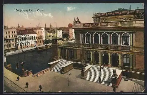 AK Königsberg /Pr., Blick auf die Börse