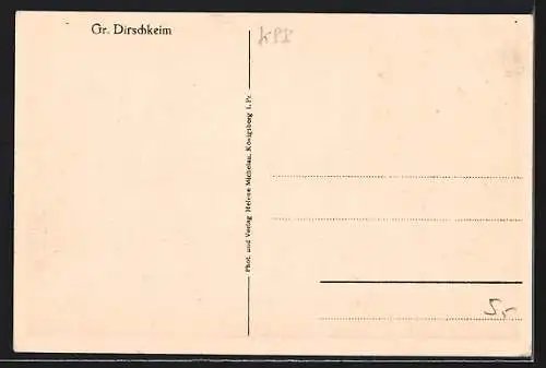 AK Gr. Dirschkeim, Boote am Strand