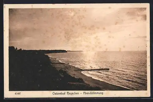 AK Rauschen, See bei Abendstimmung