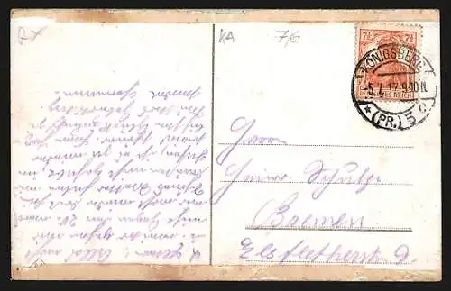 AK Königsberg i. Pr., am Schlossteich