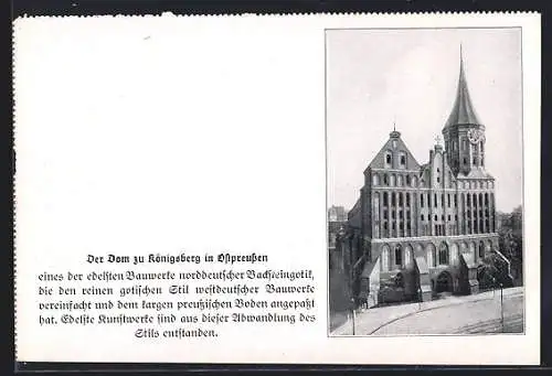 AK Königsberg in Ostpreussen, Dom aus der Vogelschau