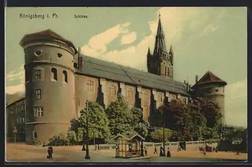 AK Königsberg i. Pr., Blick auf das Schloss