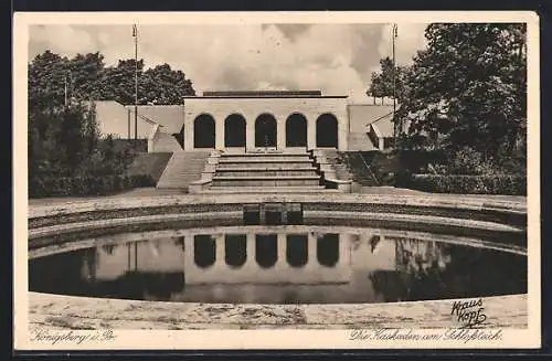 AK Königsberg, Kaskaden am Schlossteich