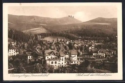 AK Krummhübel /Riesengebirge, Blick auf die Schneekoppe