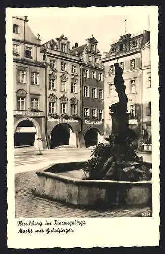 AK Hirschberg, Markt mit Gabeljürgen