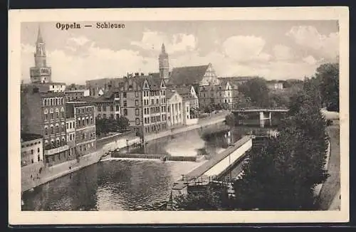 AK Oppeln, Blick auf die Schleuse