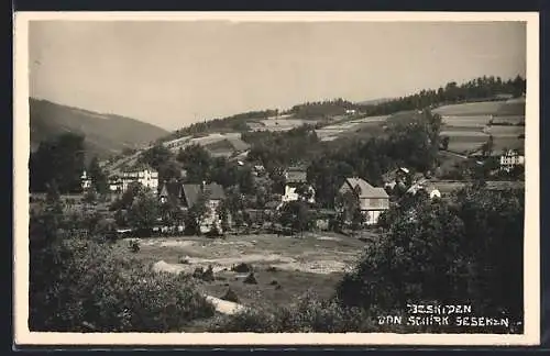 AK Schirk, Ortsansicht aus der Vogelschau