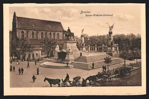 AK Breslau, Das Kaiser Wilhelm Denkmal