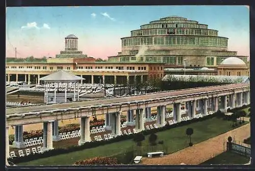 AK Breslau, Ausstellung zur Jahrhundertfeier der Freiheitskriege 1913, Haupt-Restaurant und Jahrhunderthalle