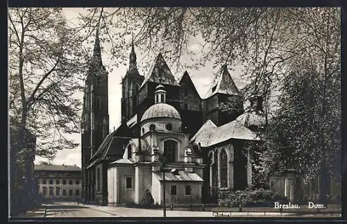 AK Breslau, Teilansicht des Doms