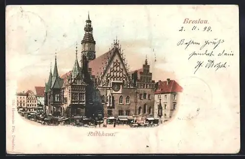 AK Breslau, Partie am Rathaus