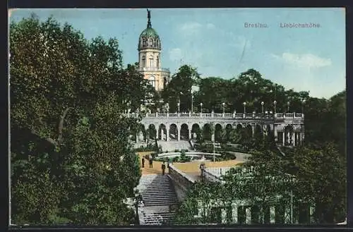 AK Breslau, Blick zur Liebichshöhe