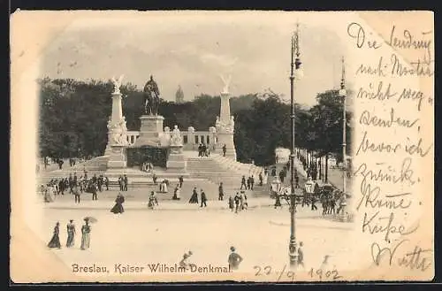 AK Breslau, Das Kaiser Wilhelm-Denkmal