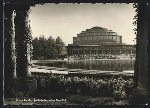 AK Breslau, Blick auf die Jahrhunderhalle