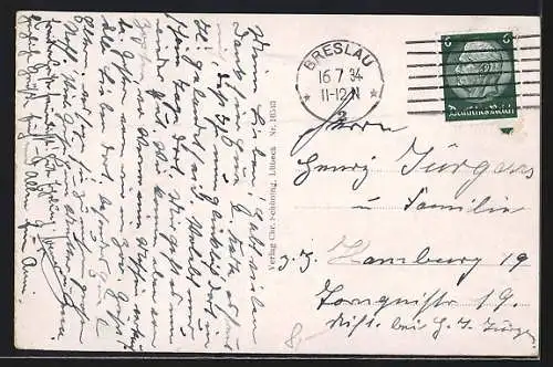 AK Breslau, Domstrasse und Dom