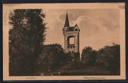 AK Breslau, Schwedenschanze mit Umgebung