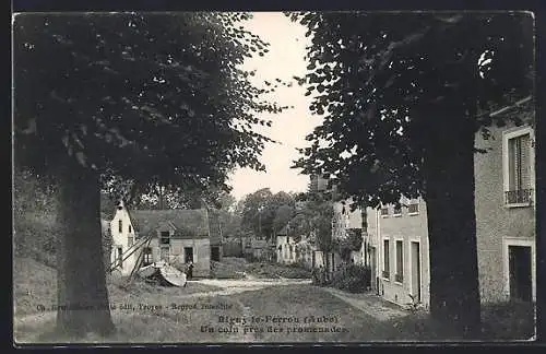 AK Rigny-le-Ferron, Un coin près des promenades