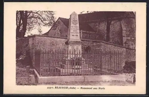 AK Beauvoir, Monument aux Morts
