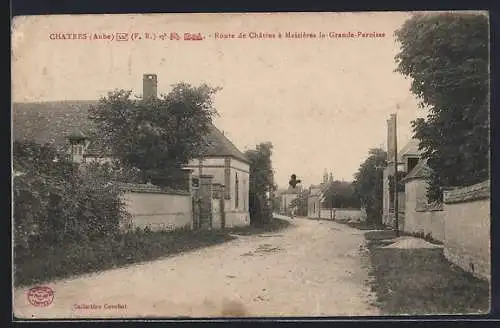 AK Châtres, Route de Châtres à Mazières-la-Grande-Paroisse