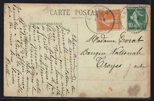 AK Châtres, Route de Châtres à Mazières-la-Grande-Paroisse