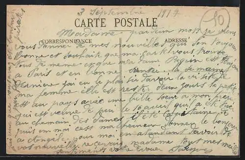 AK Châtres, Route de Châtres à Mâzières-la-Grande-Paroisse