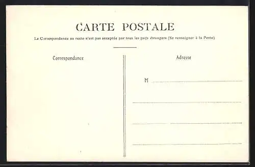 AK Châtres, La Route Nationale animée par des passants et des enfants en hiver