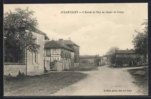 AK Juzanvigny, L`Entrée du Pays en venant de Crespy