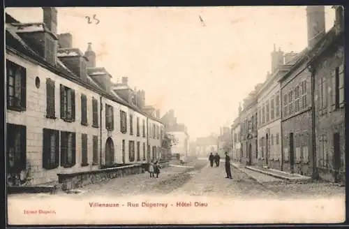 AK Villenauxe, Rue Duperrey, Hôtel Dieu