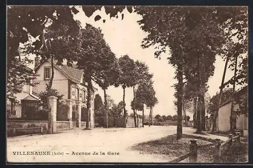 AK Villenauxe, Avenue de la Gare