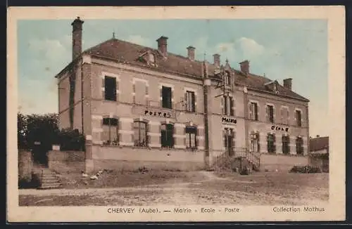 AK Chervey, Mairie, École et Poste