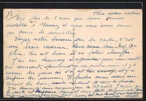 AK Chervey, Mairie, École et Poste