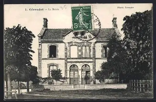 AK Géraudot, La Mairie