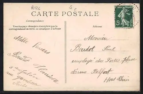 AK Troyes, 1er Fête de la Bonneterie 1909, sortie de la réception à la Préfecture par M. Charles Marais