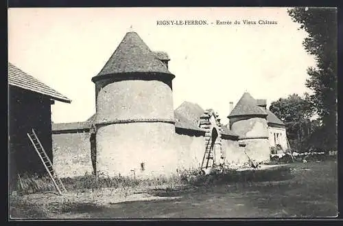 AK Rigny-le-Ferron, Entrée du Vieux Château