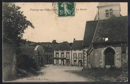 AK Paroy-en-Othe, La Mairie