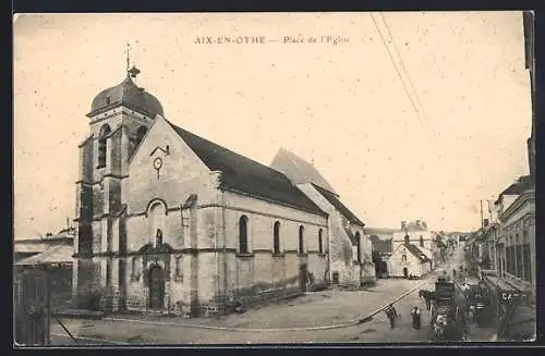AK Aix-en-Othe, Place de l`Église