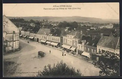 AK Aix-en-Othe, Panorama pris de l`Hôtel de Ville, Côté Est