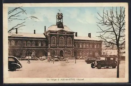 AK Aix-en-Othe, La Neige à Aix-en-Othe, Aube