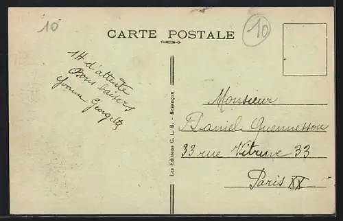 AK Bar-sur-Aube, Rue Nationale et Rue Thiers avec bâtiments historiques