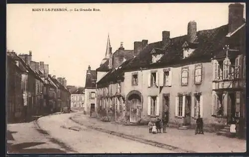 AK Rigny-le-Ferron, La Grande Rue