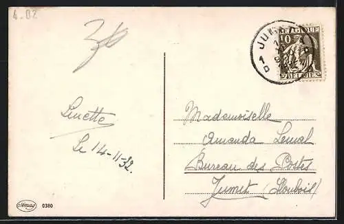 Künstler-AK Margret Boriss: Der eingebildete Kranke, Tochter heizt den Ofen an