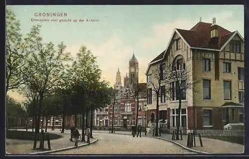 AK Groningen, Emmaplein met gezicht op der A-Toren